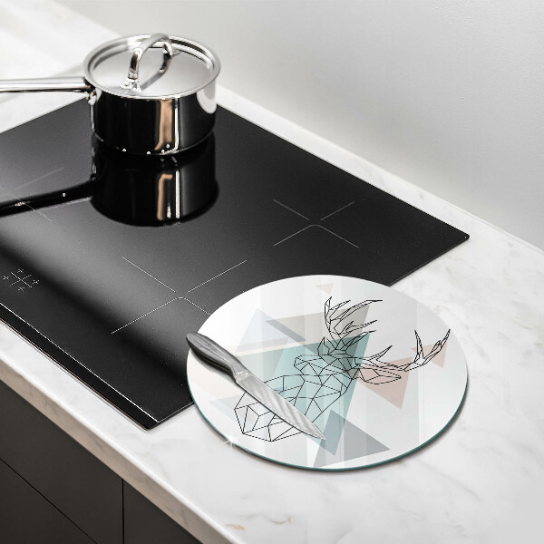 Steklena podloga za rezanje Abstraktni jelen