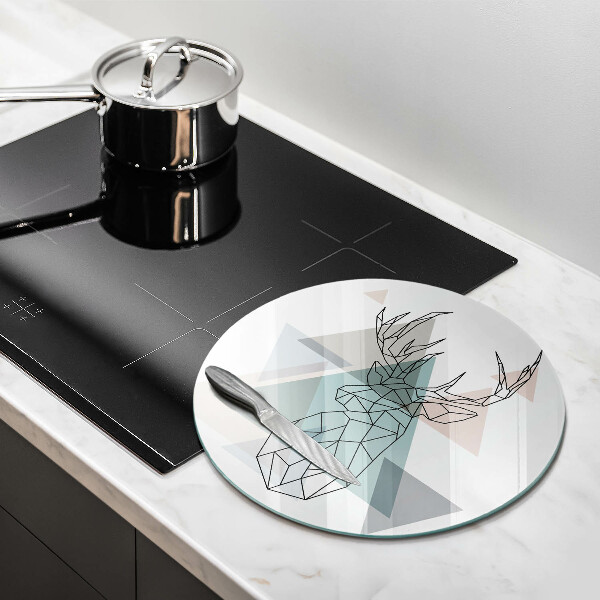 Steklena podloga za rezanje Abstraktni jelen