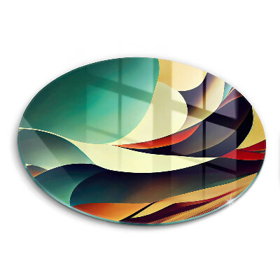 Steklena podloga za rezanje Abstrakcija oblike