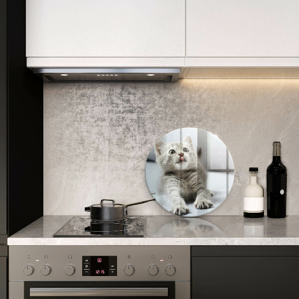 Steklena podloga za rezanje Majhna ljubka mucka