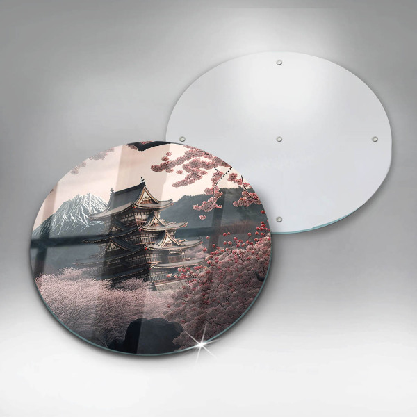 Steklena podloga za rezanje Japonska stavbna pokrajina