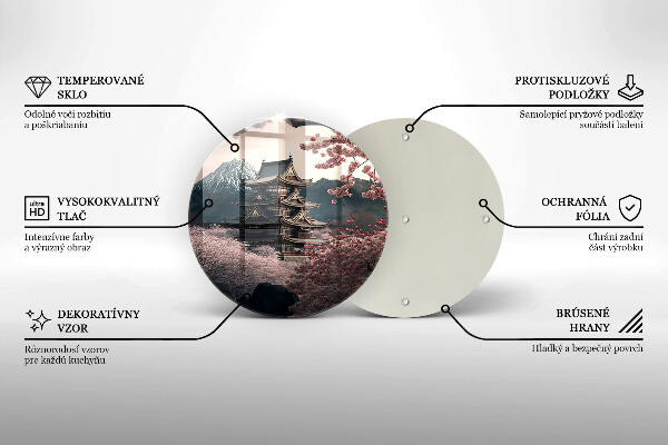 Steklena podloga za rezanje Japonska stavbna pokrajina