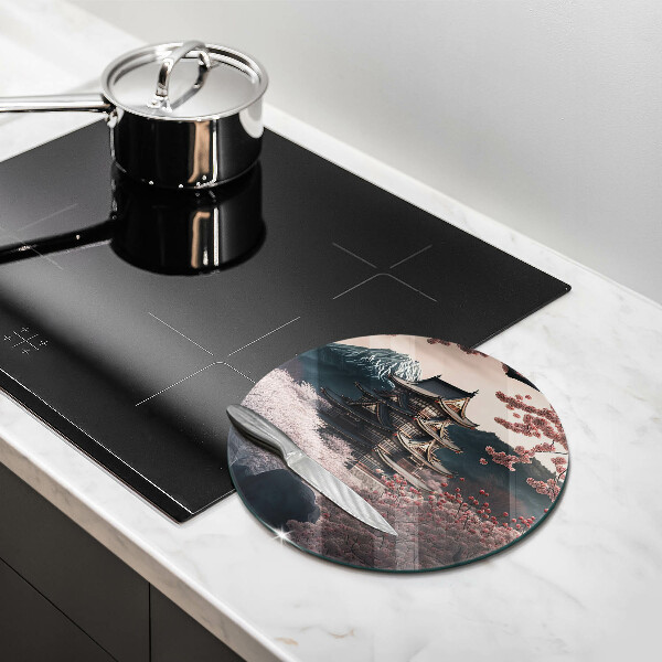 Steklena podloga za rezanje Japonska stavbna pokrajina