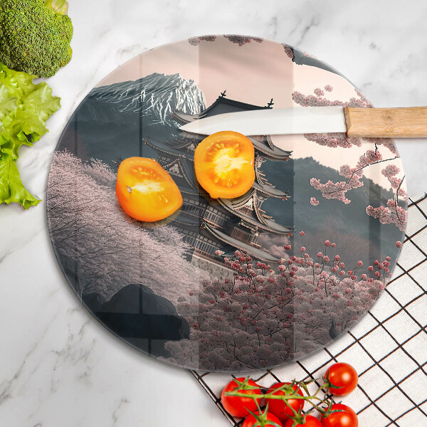 Steklena podloga za rezanje Japonska stavbna pokrajina