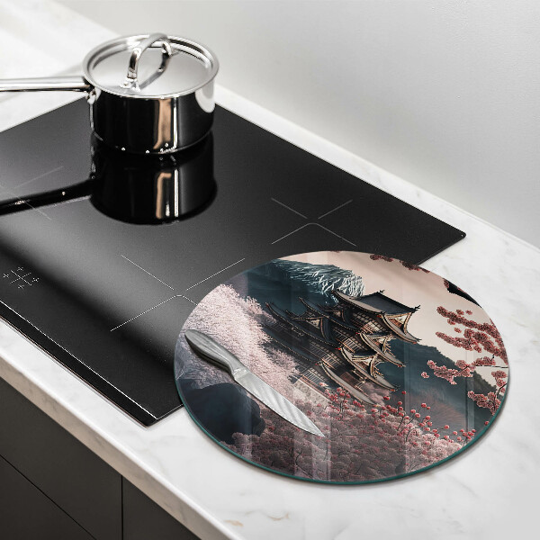 Steklena podloga za rezanje Japonska stavbna pokrajina