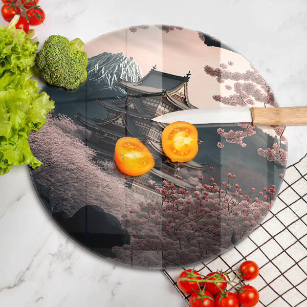 Steklena podloga za rezanje Japonska stavbna pokrajina