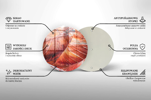Steklena podloga za rezanje veliki kanjon