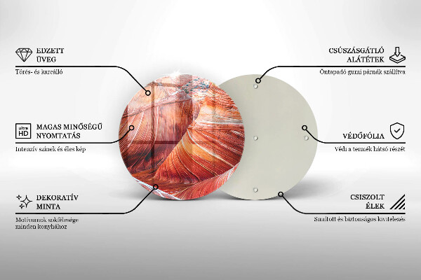 Steklena podloga za rezanje veliki kanjon