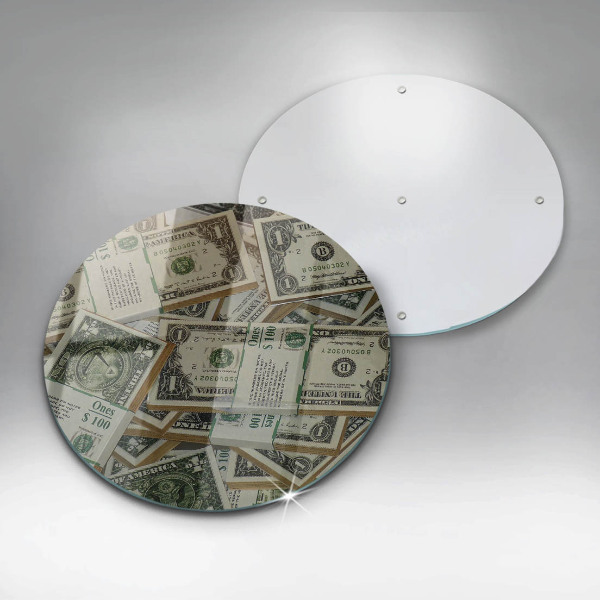 Steklena podloga za rezanje Denar dolarjev
