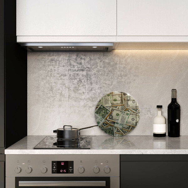 Steklena podloga za rezanje Denar dolarjev