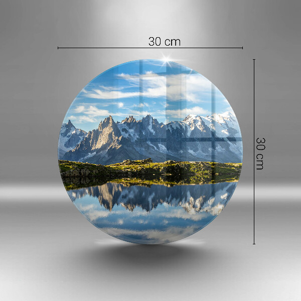 Steklena podloga za rezanje Gorska pokrajina