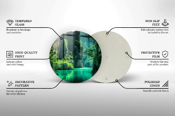 Steklena podloga za rezanje Lagunska pokrajina