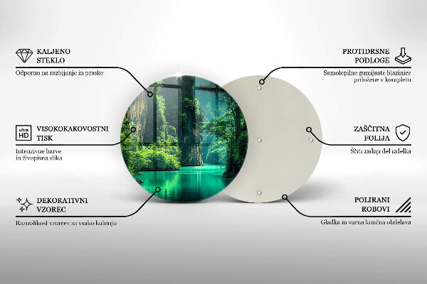 Steklena podloga za rezanje Lagunska pokrajina