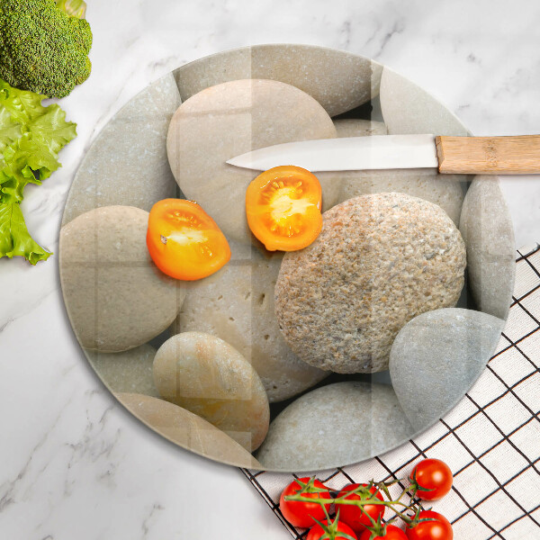 Steklena podloga za rezanje Vzorec ovalnih kamnov