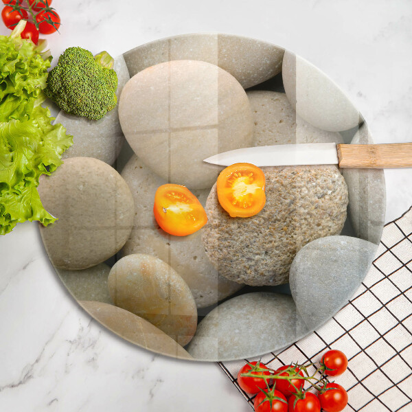 Steklena podloga za rezanje Vzorec ovalnih kamnov