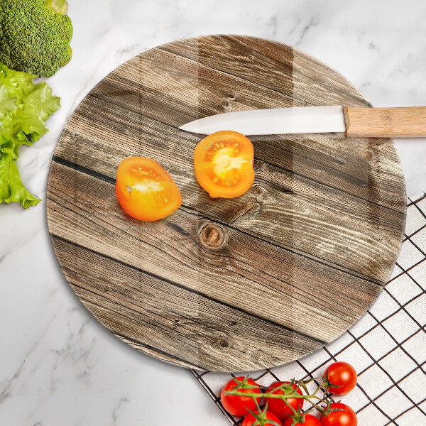 Steklena podloga za rezanje Tekstura lesene deske