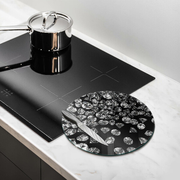Steklena podloga za rezanje Diamanti diamanti