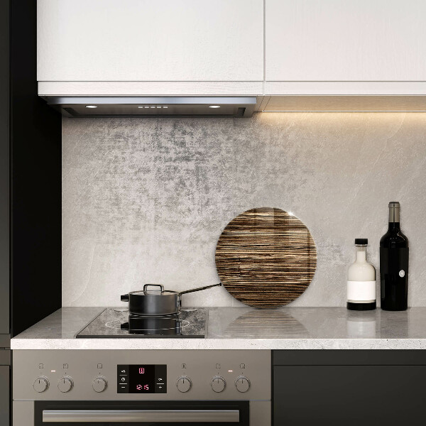 Steklena podloga za rezanje Tekstura lesa