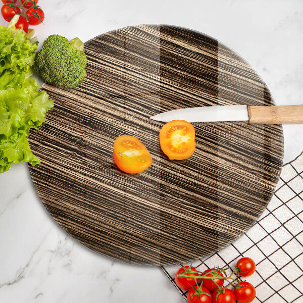 Steklena podloga za rezanje Tekstura lesa