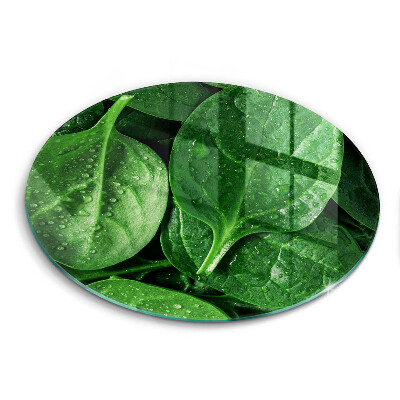 Steklena podloga za rezanje Listi bazilike