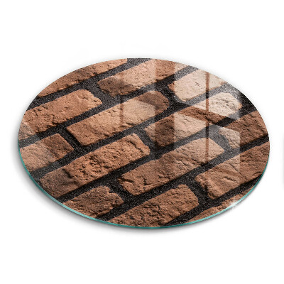 Steklena podloga za rezanje Opečni zid