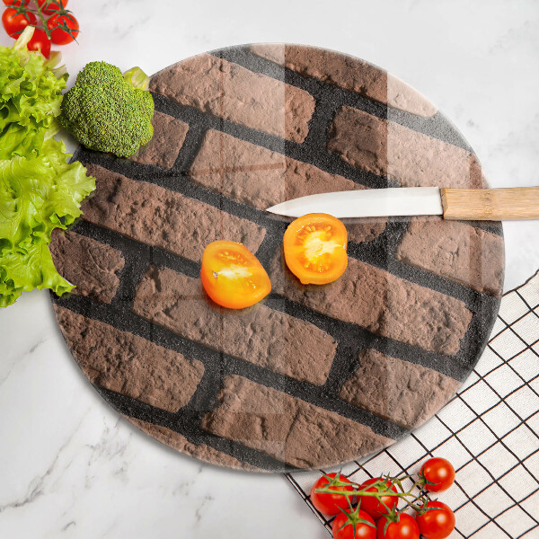 Steklena podloga za rezanje Opečni zid