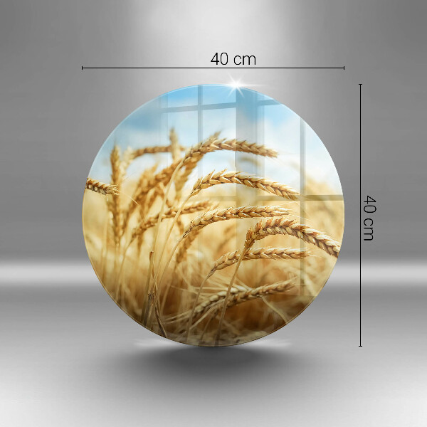 Steklena podloga za rezanje Klasje žit na polju