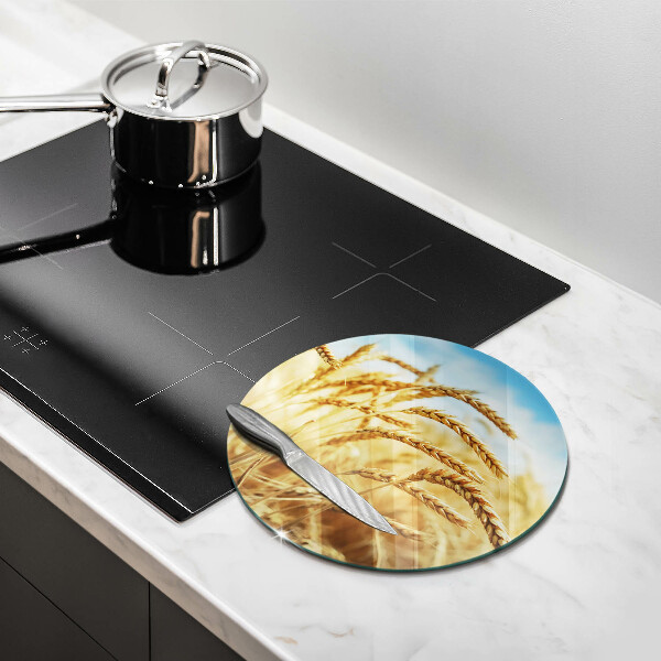 Steklena podloga za rezanje Klasje žit na polju