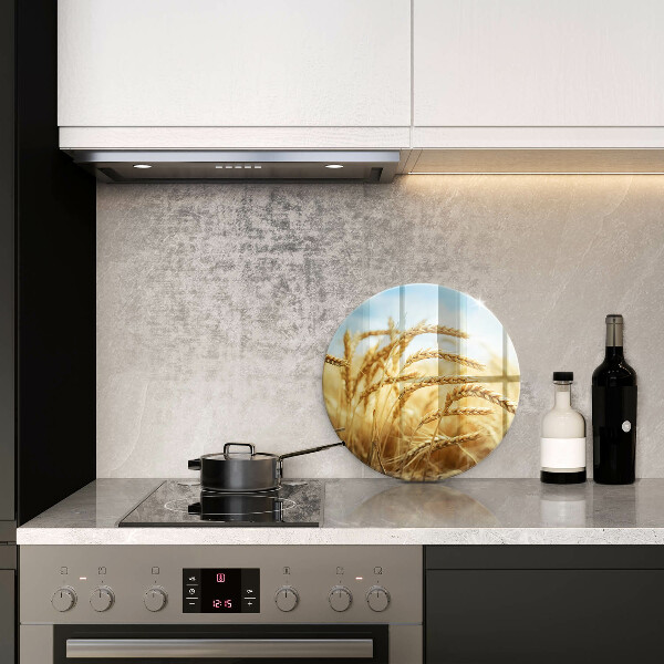 Steklena podloga za rezanje Klasje žit na polju