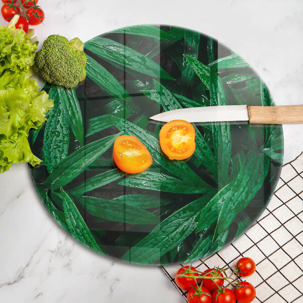 Steklena podloga za rezanje Listi rastlin