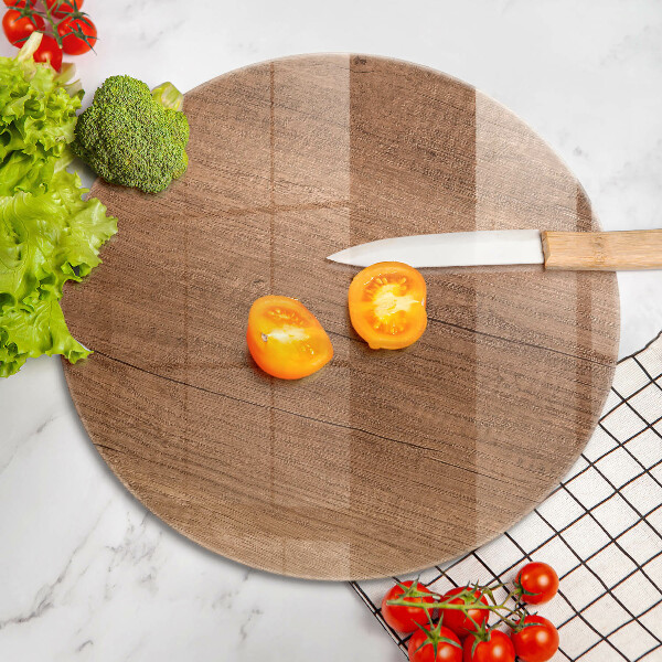 Steklena podloga za rezanje Tekstura lesa