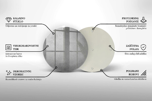 Steklena podloga za rezanje Ozadje s teksturo betona