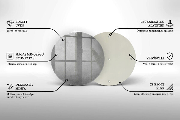 Steklena podloga za rezanje Ozadje s teksturo betona