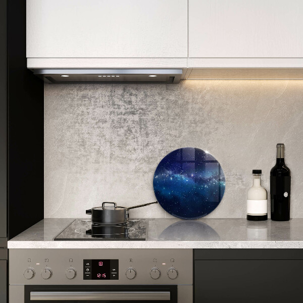 Steklena podloga za rezanje Vesolje in zvezde