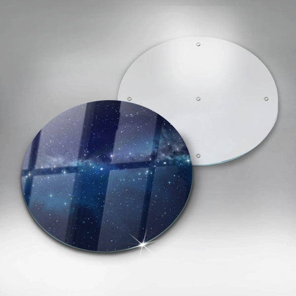 Steklena podloga za rezanje Vesolje in zvezde