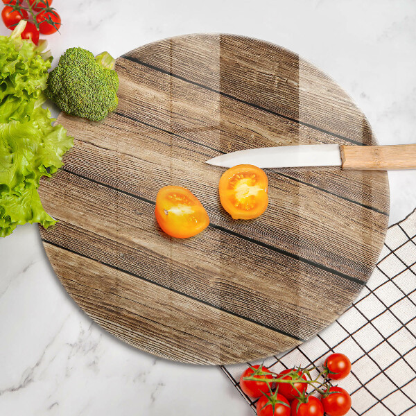 Steklena podloga za rezanje Plošče s teksturo lesa