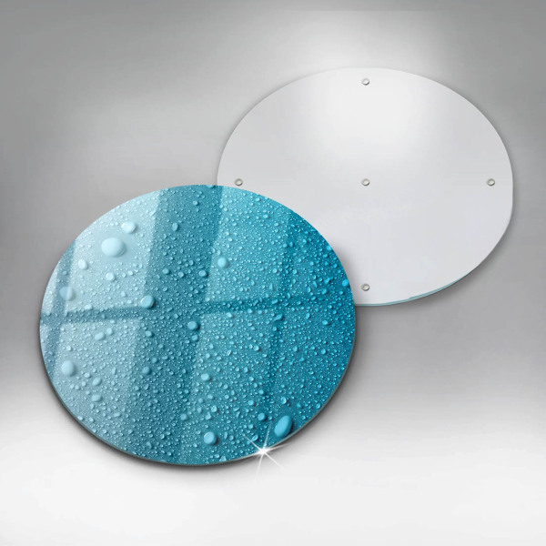 Steklena podloga za rezanje Kapljice vode