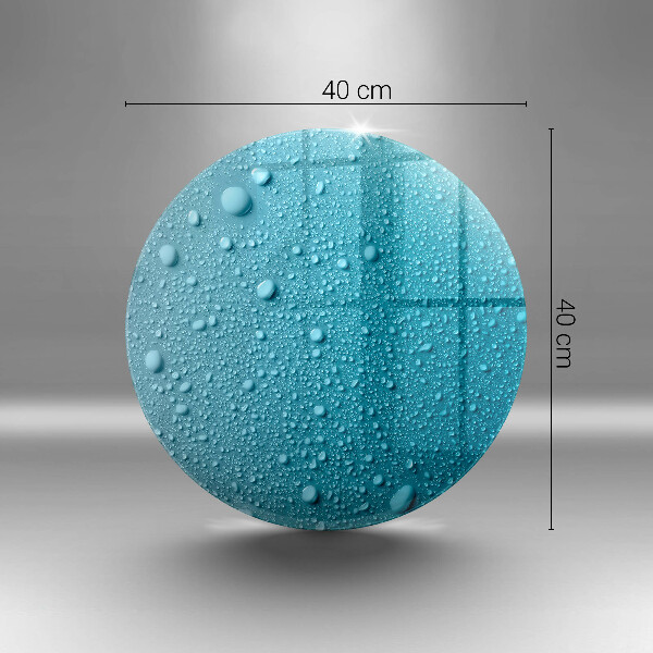 Steklena podloga za rezanje Kapljice vode