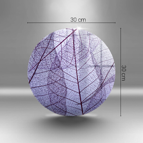 Steklena podloga za rezanje Listi z žilami