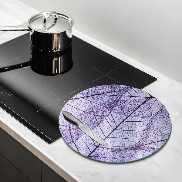 Steklena podloga za rezanje Listi z žilami