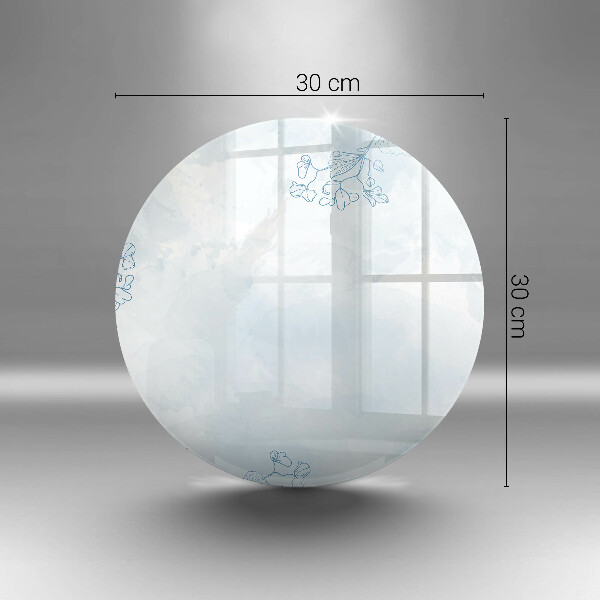 Steklena podloga za rezanje Nežno ozadje