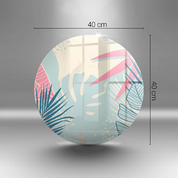 Steklena podloga za rezanje Pastelni listi