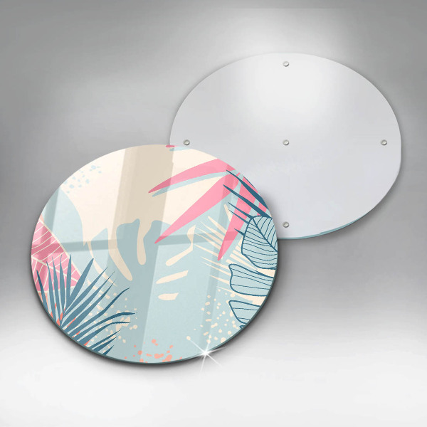 Steklena podloga za rezanje Pastelni listi