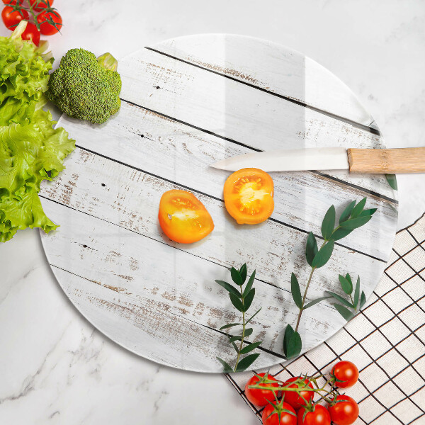 Steklena podloga za rezanje Stare deske in listi