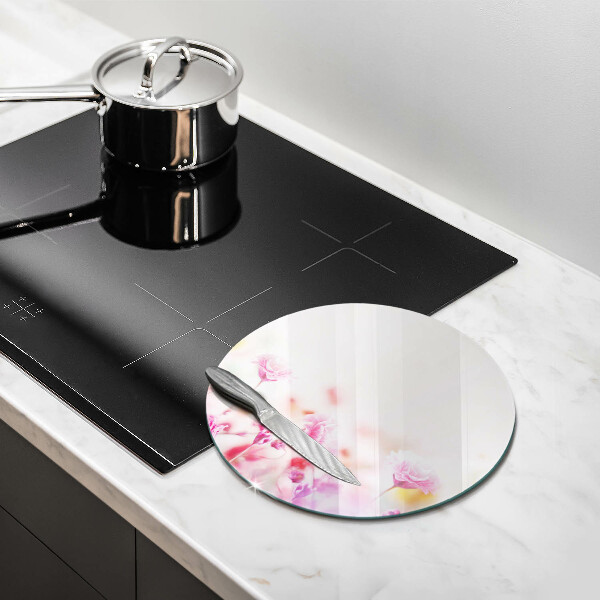 Steklena podloga za rezanje Cvetlični travnik