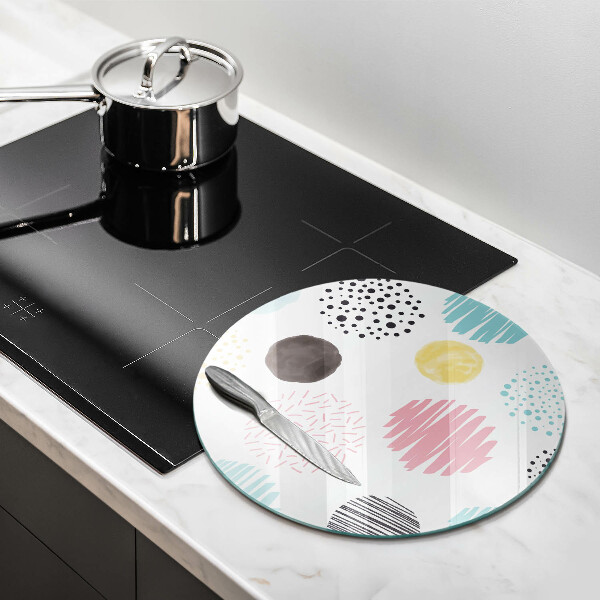 Steklena podloga za rezanje Poslikane oblike