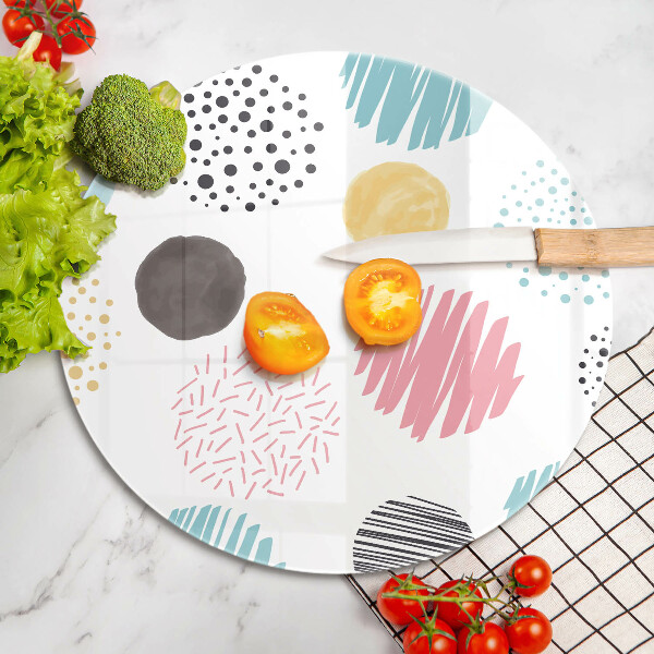 Steklena podloga za rezanje Poslikane oblike