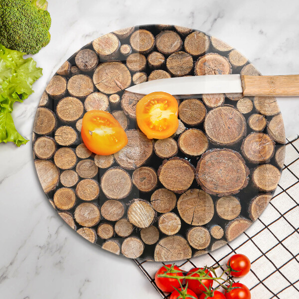 Steklena podloga za rezanje Drevesna debla