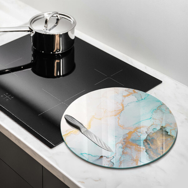 Steklena podloga za rezanje Marmorna abstrakcija