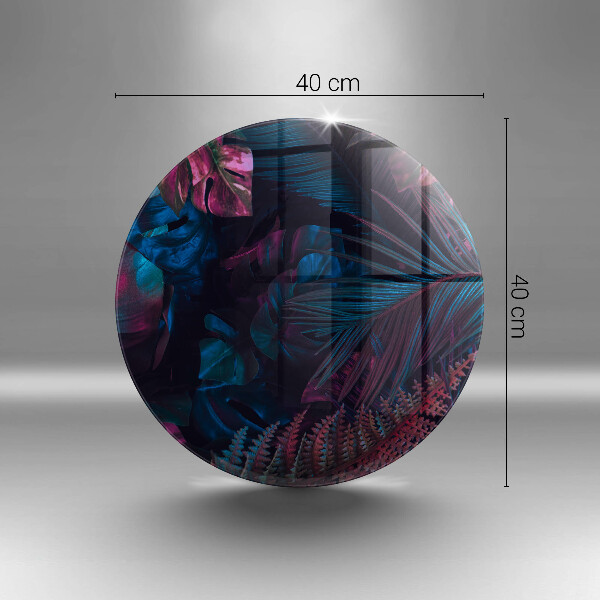 Steklena podloga za rezanje Temna džungla